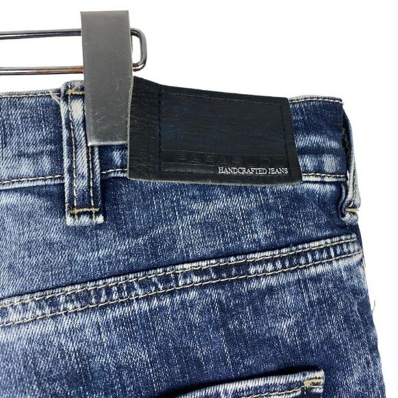 Parasuco Men's Blue 9HRIKER Distressed Stone Wash Slim Jeans US 38 x 34 - Picture 13 of 16